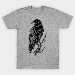 Raven illustration T-Shirt